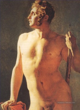 Jean Auguste Dominique Ingres œuvres - Torse Masculin Nu Jean Auguste Dominique Ingres